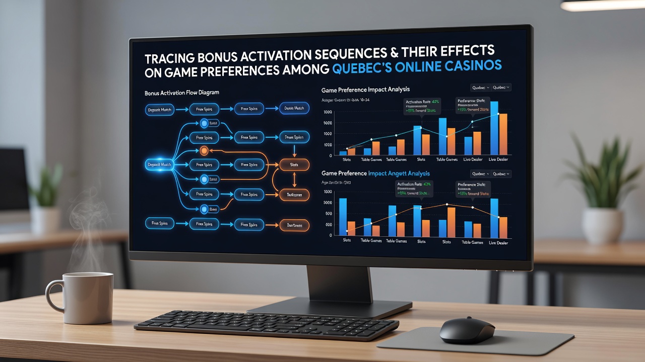 Charts displaying game preference changes following different bonus activation paths in Quebec